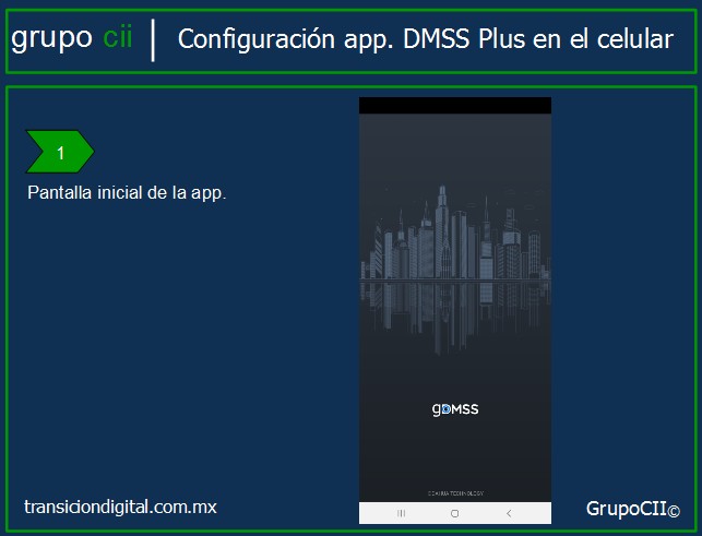 pantalla inicial DMSS Plus